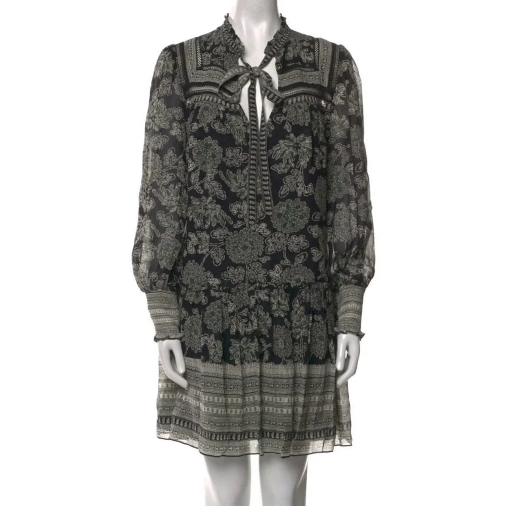 Veronica Beard Silk Long Sleeve Mini Dress - Picture 6 of 6